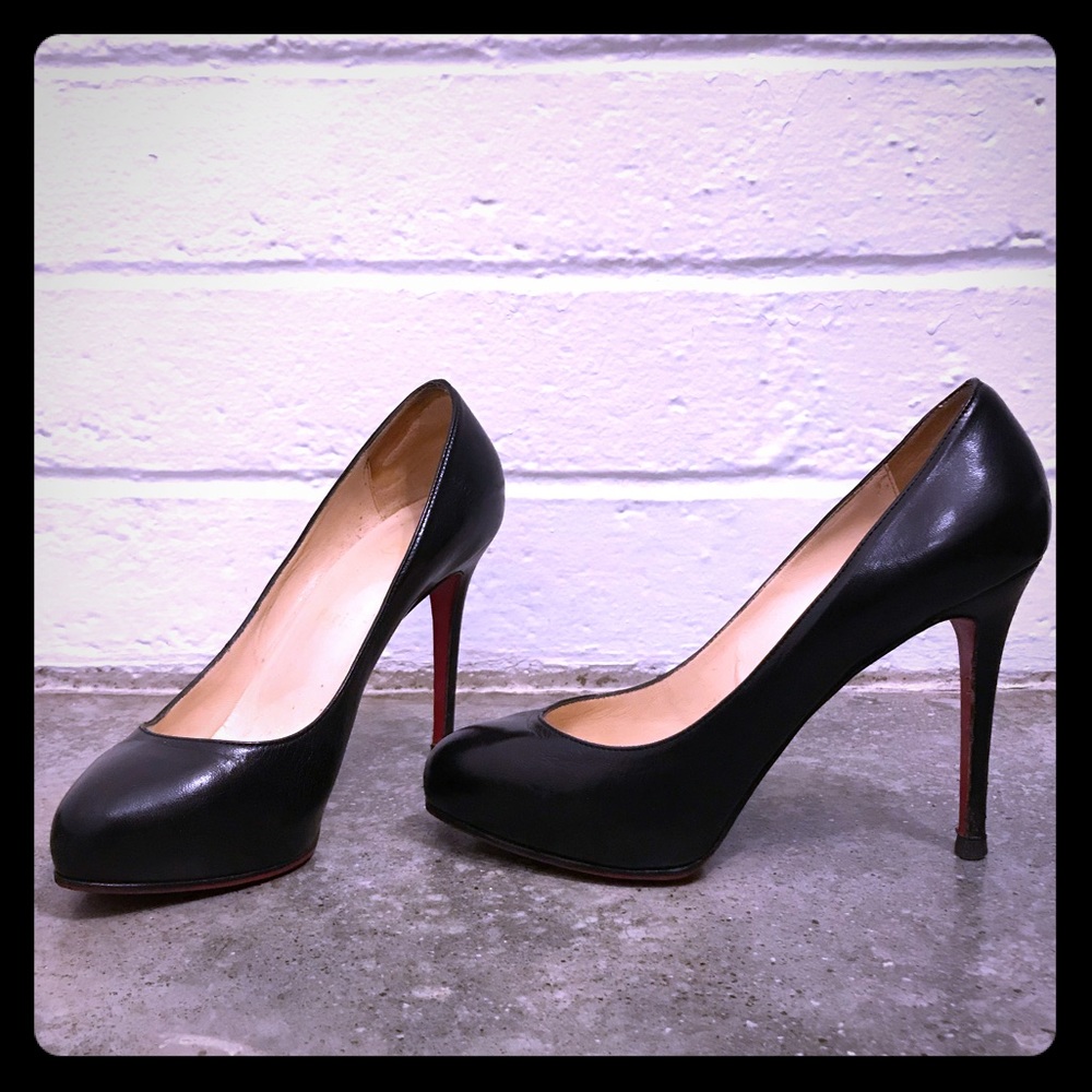 Christian Louboutin Leather Platform Heels